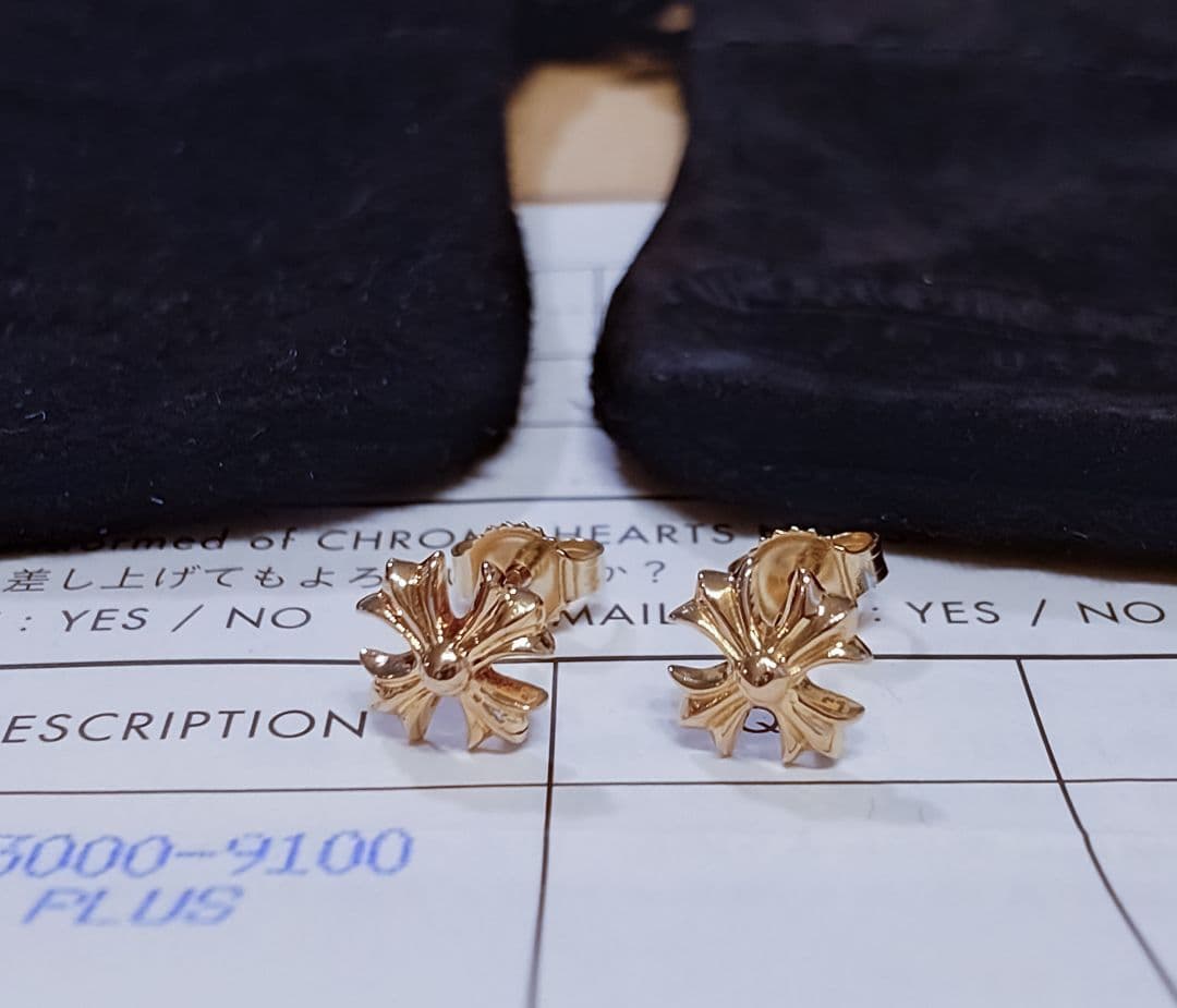 Ki　正規品　新品　クロムハーツ　chプラス　22k ピアス