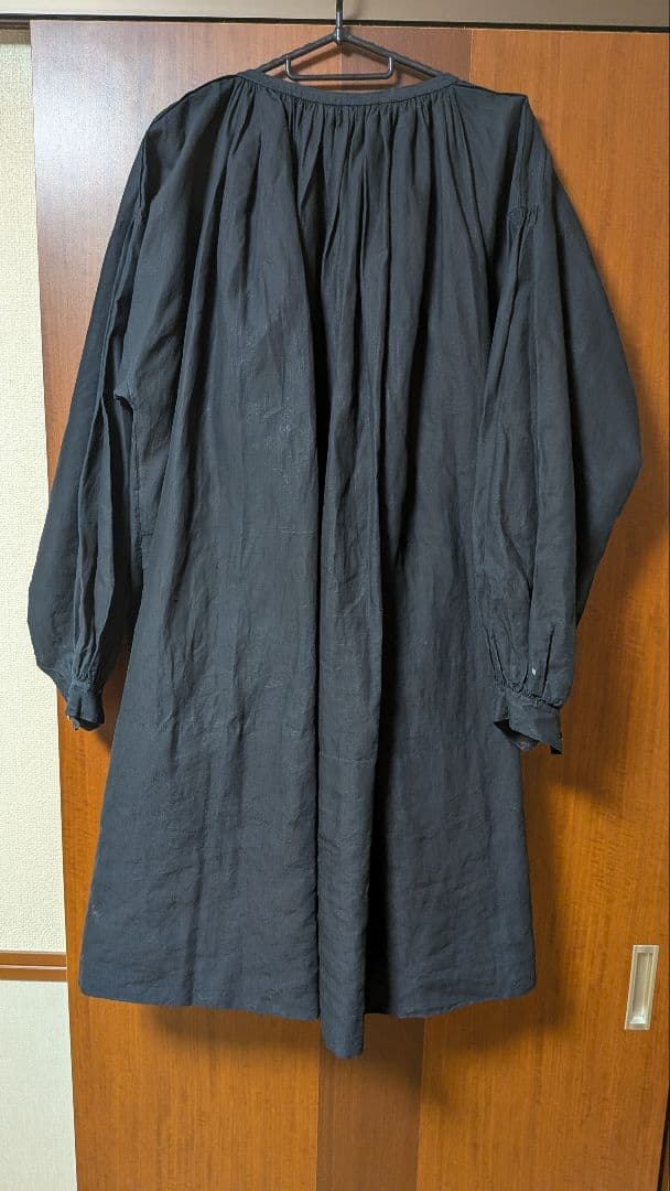 フレンチ インディゴリネンスモック