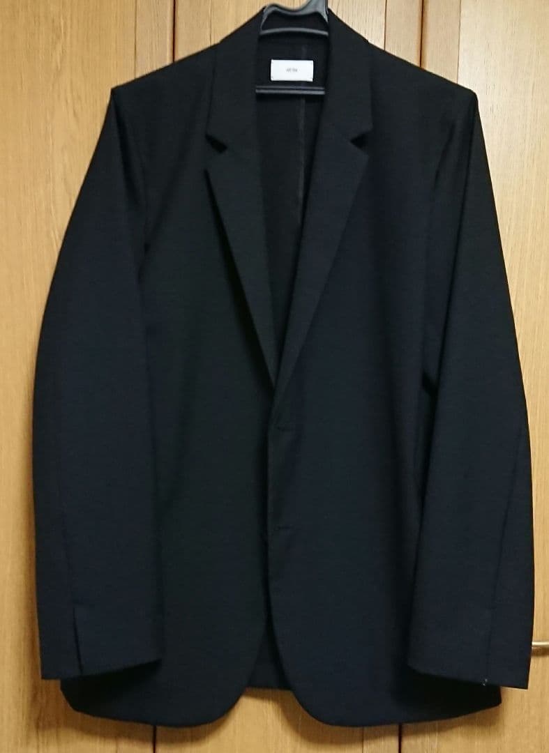 ATON WOOL TROPICAL TAILORED JACKET 04 黒