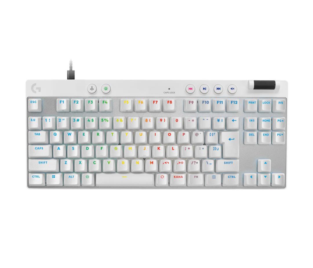 Logicool PRO X TKL RAPID ホワイト キーボード本体