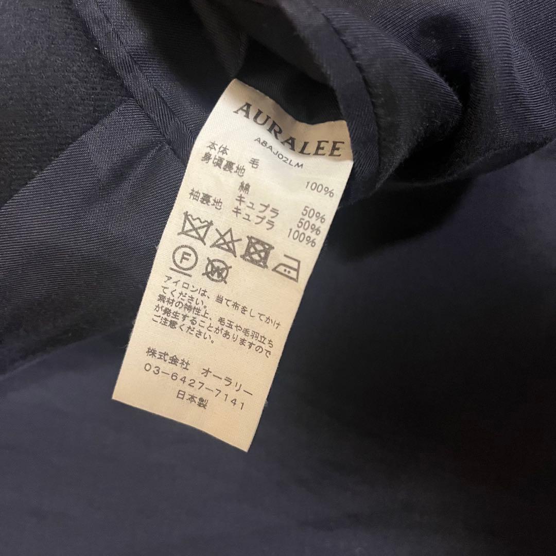 ジャケット・アウター AURALEE LIGHT MELTON DOUBLE-BREASTED JA