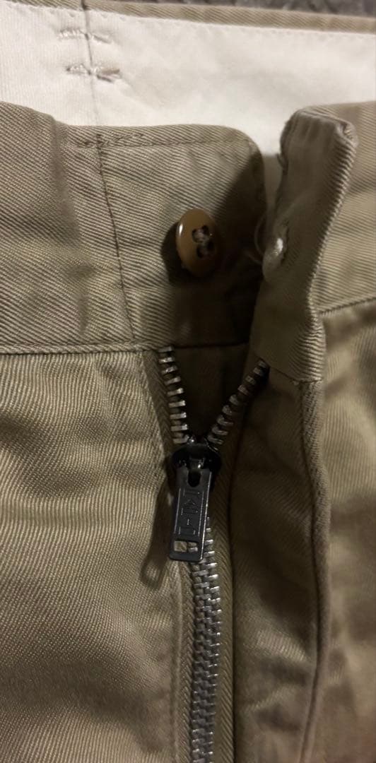 60s US ARMY チノ ワークパンツ オールコットン ベージュ カーキ