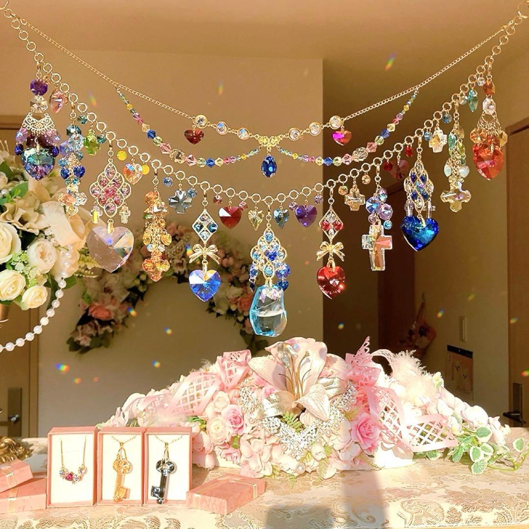 さーちん様♡*.スワロフスキー♡ガーランド.。.:*☆♡*.+サンキャッチャー