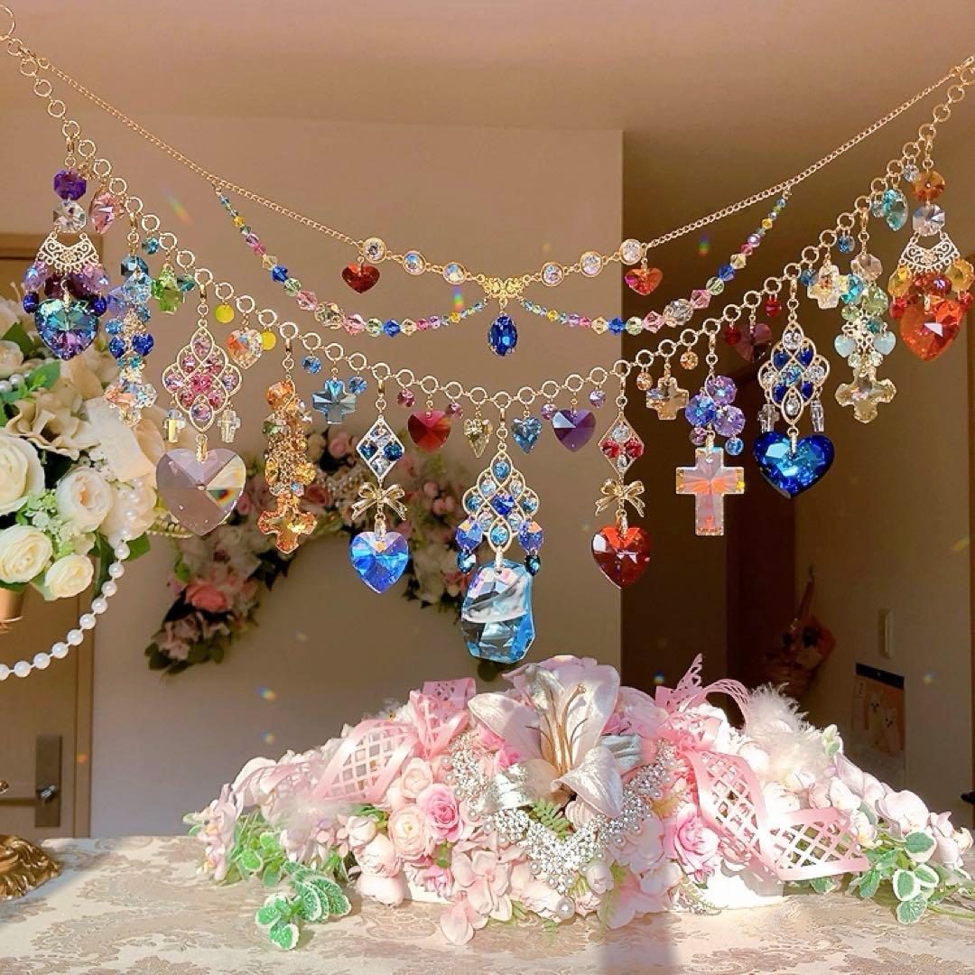 さーちん様♡*.スワロフスキー♡ガーランド.。.:*☆♡*.+サンキャッチャー