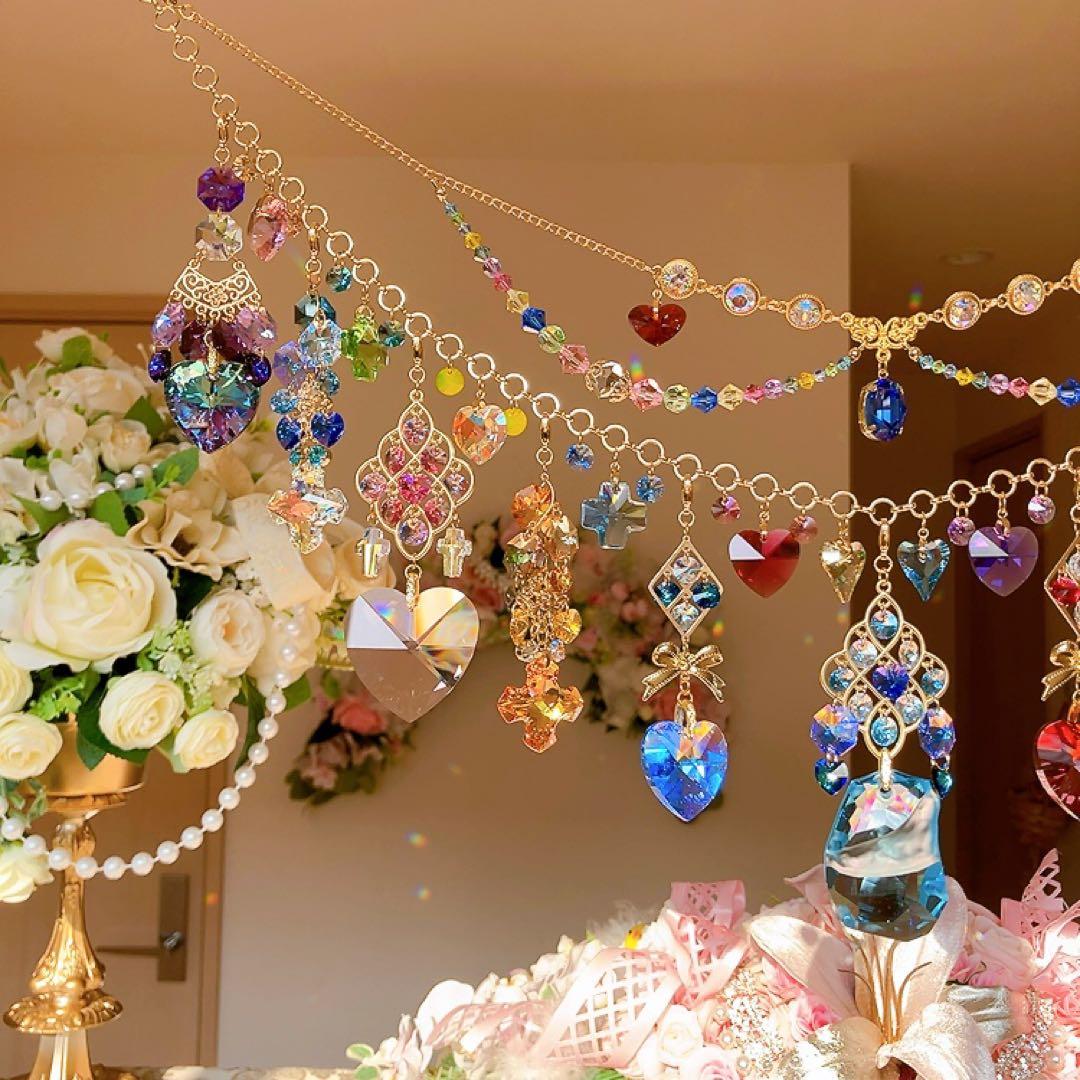 さーちん様♡*.スワロフスキー♡ガーランド.。.:*☆♡*.+サンキャッチャー