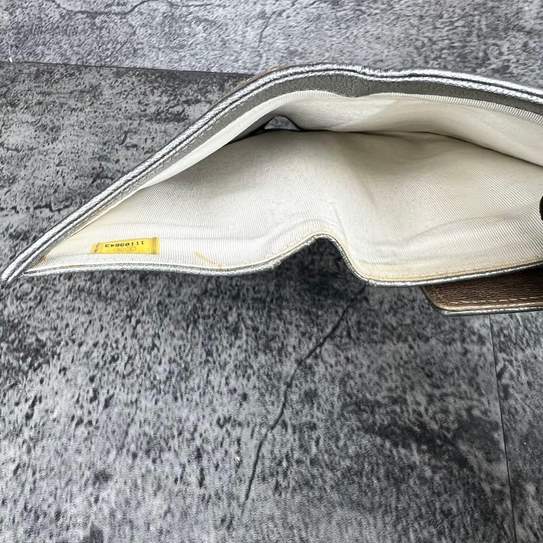 CHANEL ビコローレ レザー 三つ折り 長財布 ココマーク