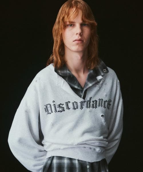 Children of the discordance ダメージスウェットグレー