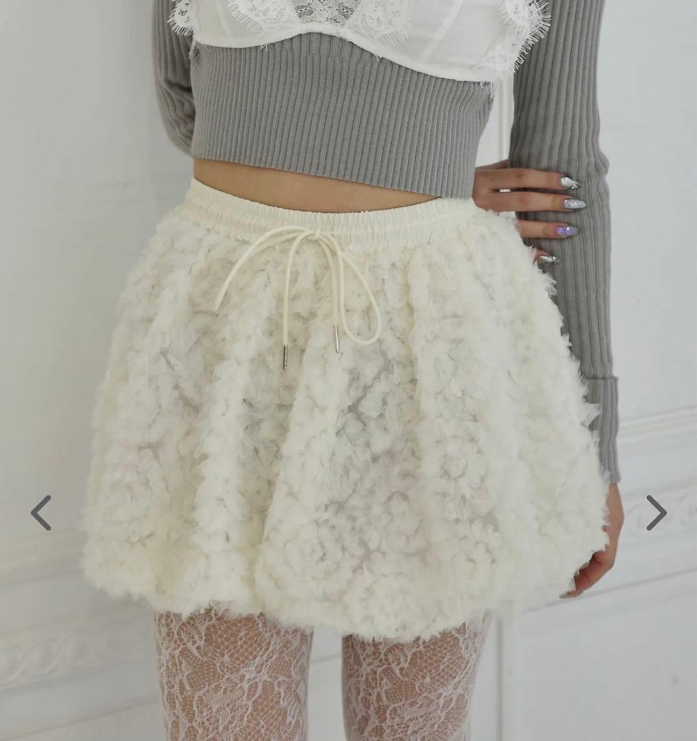 スカート Tulle Balloon Mini Skirt