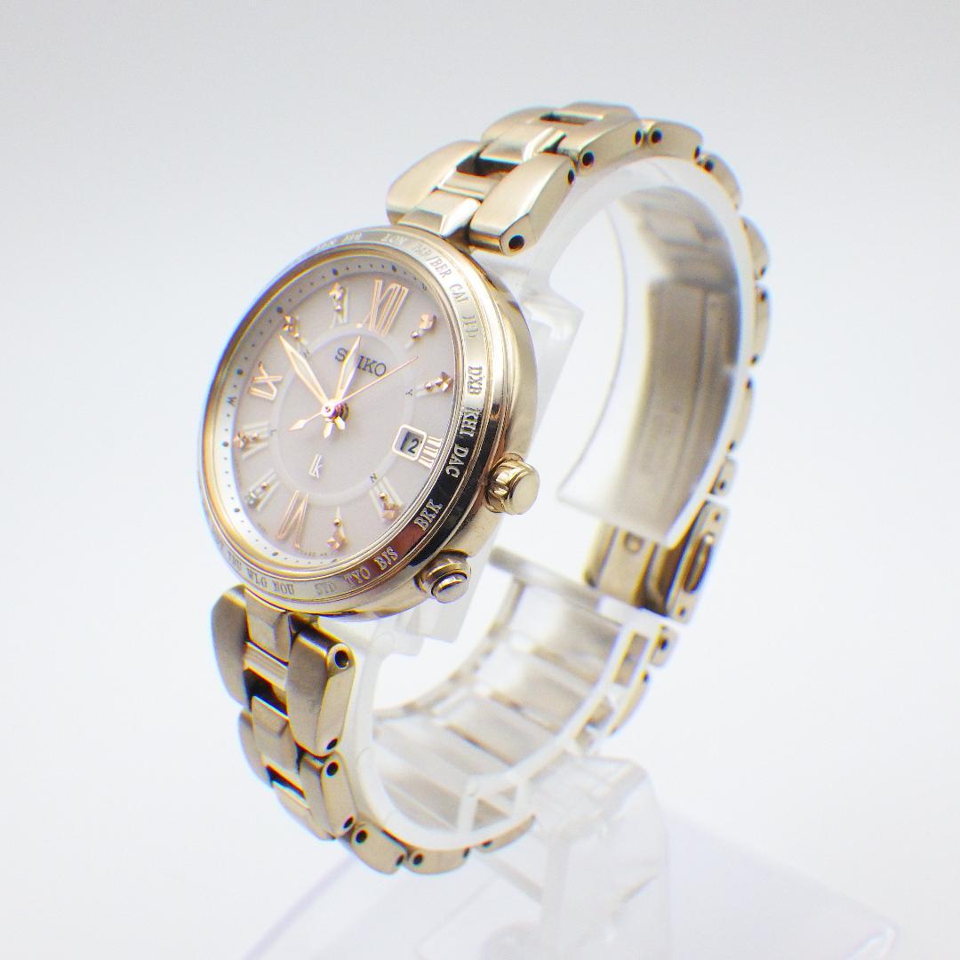 稼働 セイコー ルキア 1B35-0AF0 レディース 電波ソーラー 腕時計