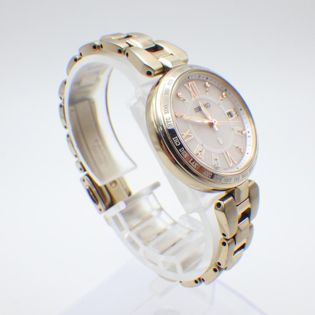 稼働 セイコー ルキア 1B35-0AF0 レディース 電波ソーラー 腕時計