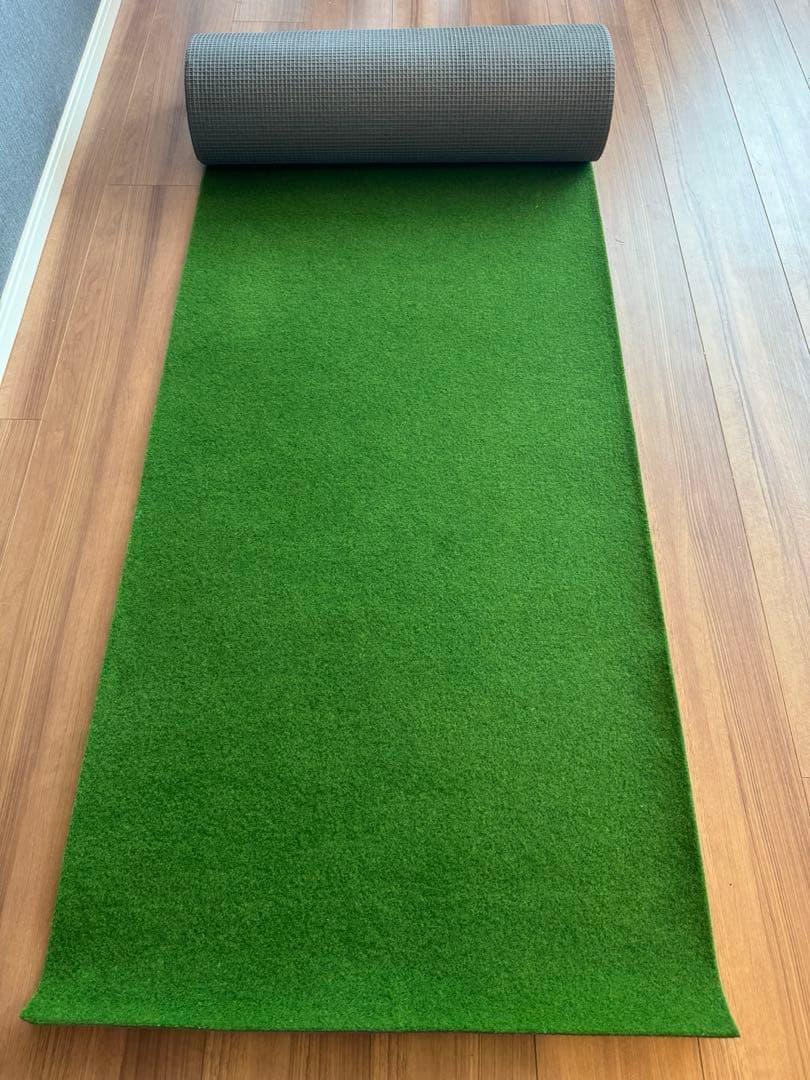 【美品】ゴルフロングパター練習用マット60cm×6m