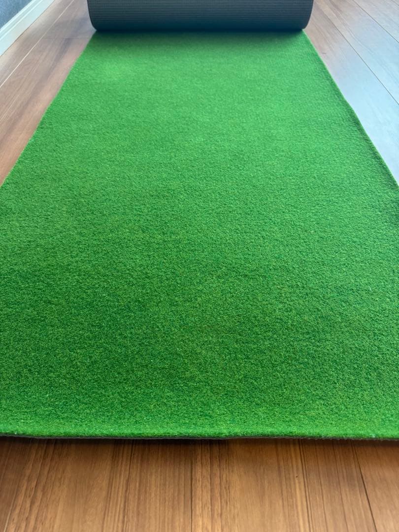 【美品】ゴルフロングパター練習用マット60cm×6m