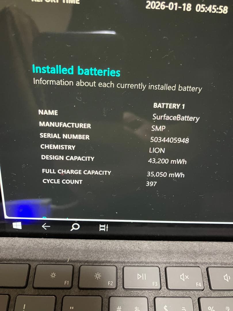 ジャンク扱い Surface Pro7