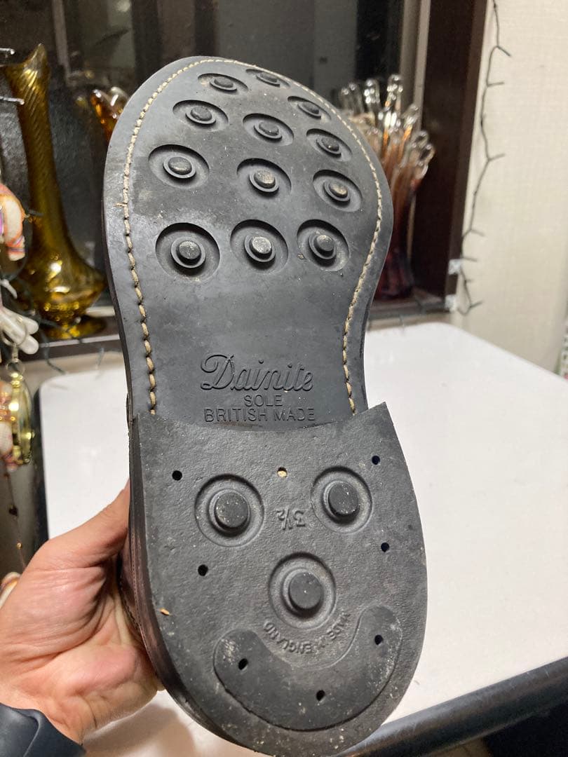 ク*ン様 トリッカーズ　M2508 カントリーブーツ　ブラックレザーハイカットブ