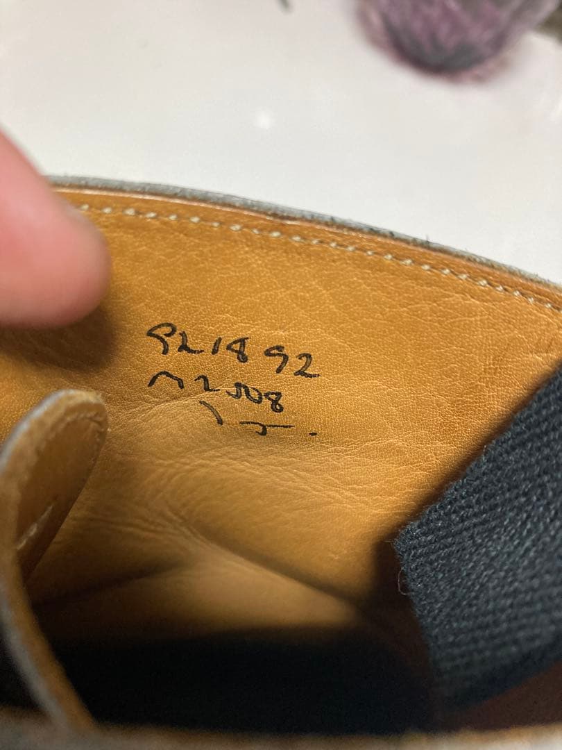 ク*ン様 トリッカーズ　M2508 カントリーブーツ　ブラックレザーハイカットブ