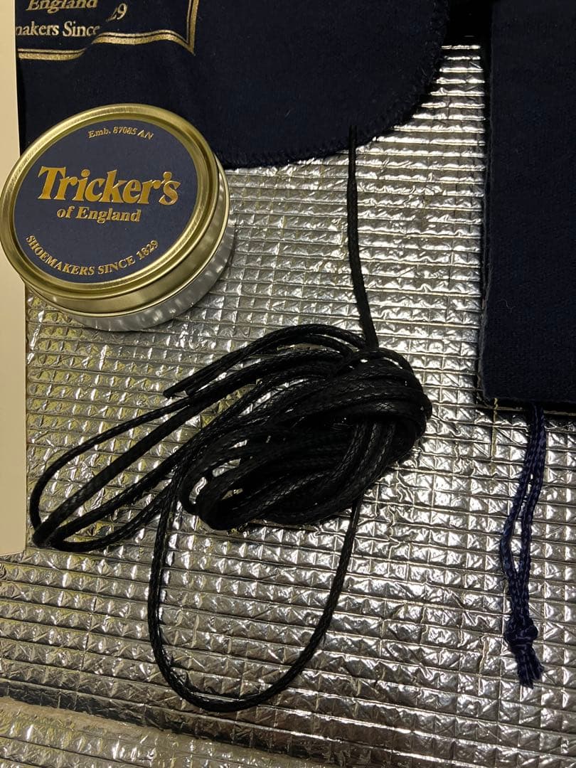 ク*ン様 トリッカーズ　M2508 カントリーブーツ　ブラックレザーハイカットブ