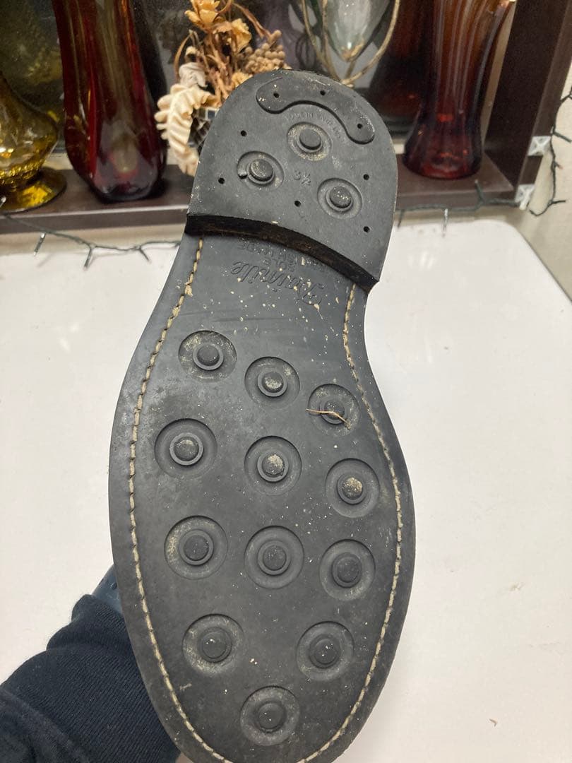 ク*ン様 トリッカーズ　M2508 カントリーブーツ　ブラックレザーハイカットブ