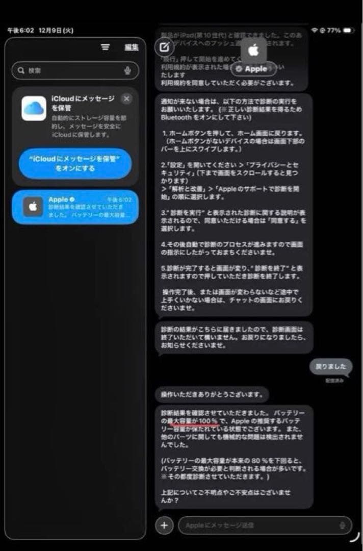 Apple iPad 10世代 本体