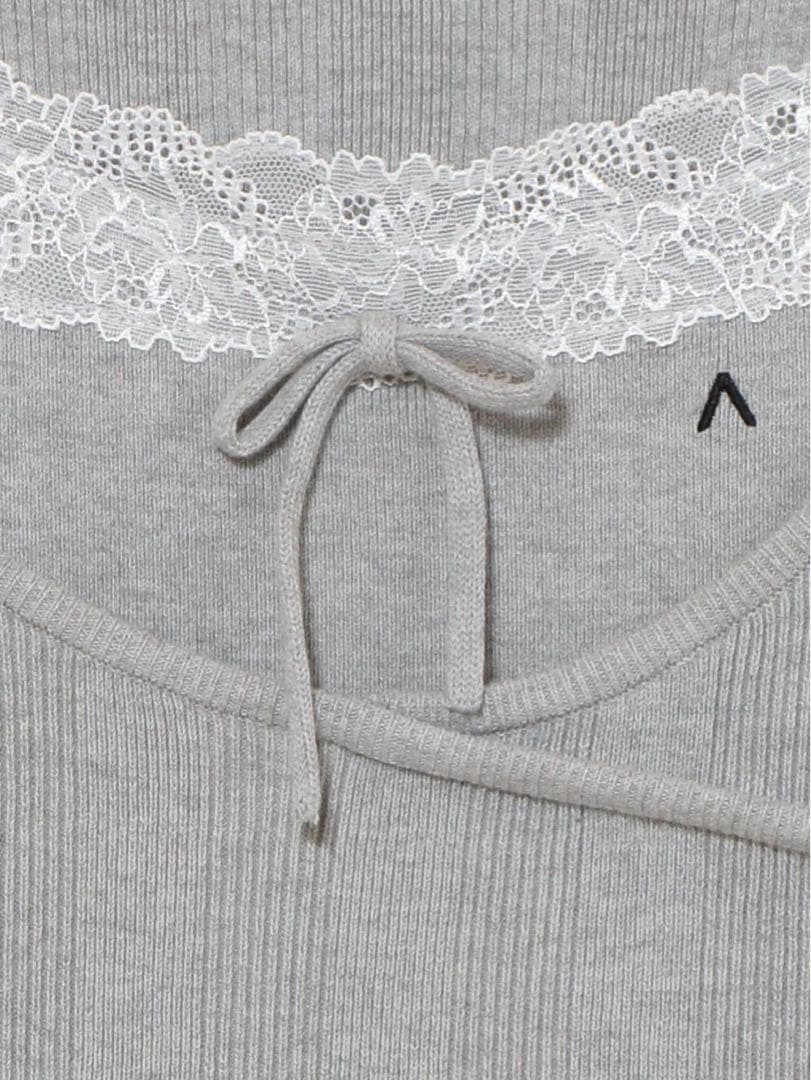 ANDMARY Cachecoeur lace set tops グレー
