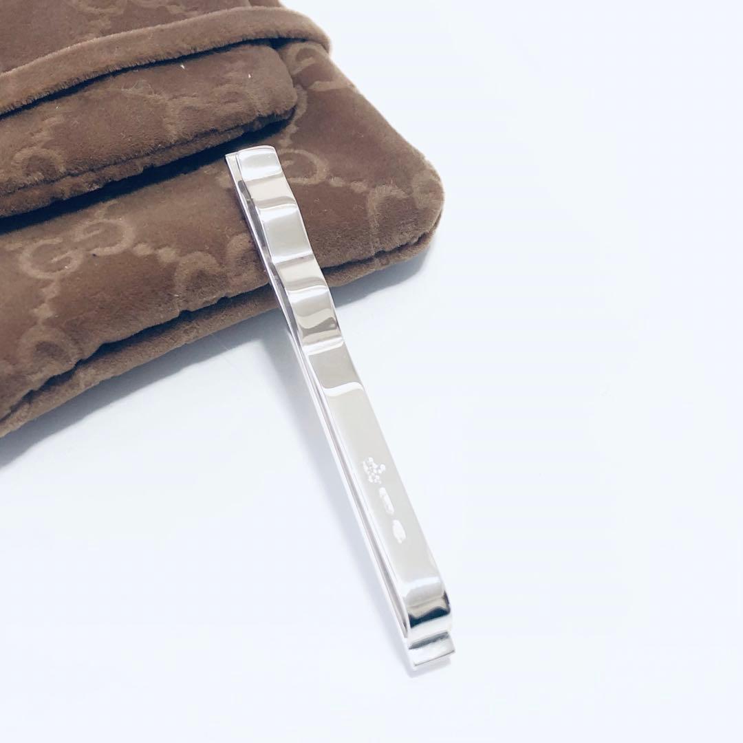 GUCCI Gロゴ ネクタイピン ダイバー シルバー J251002