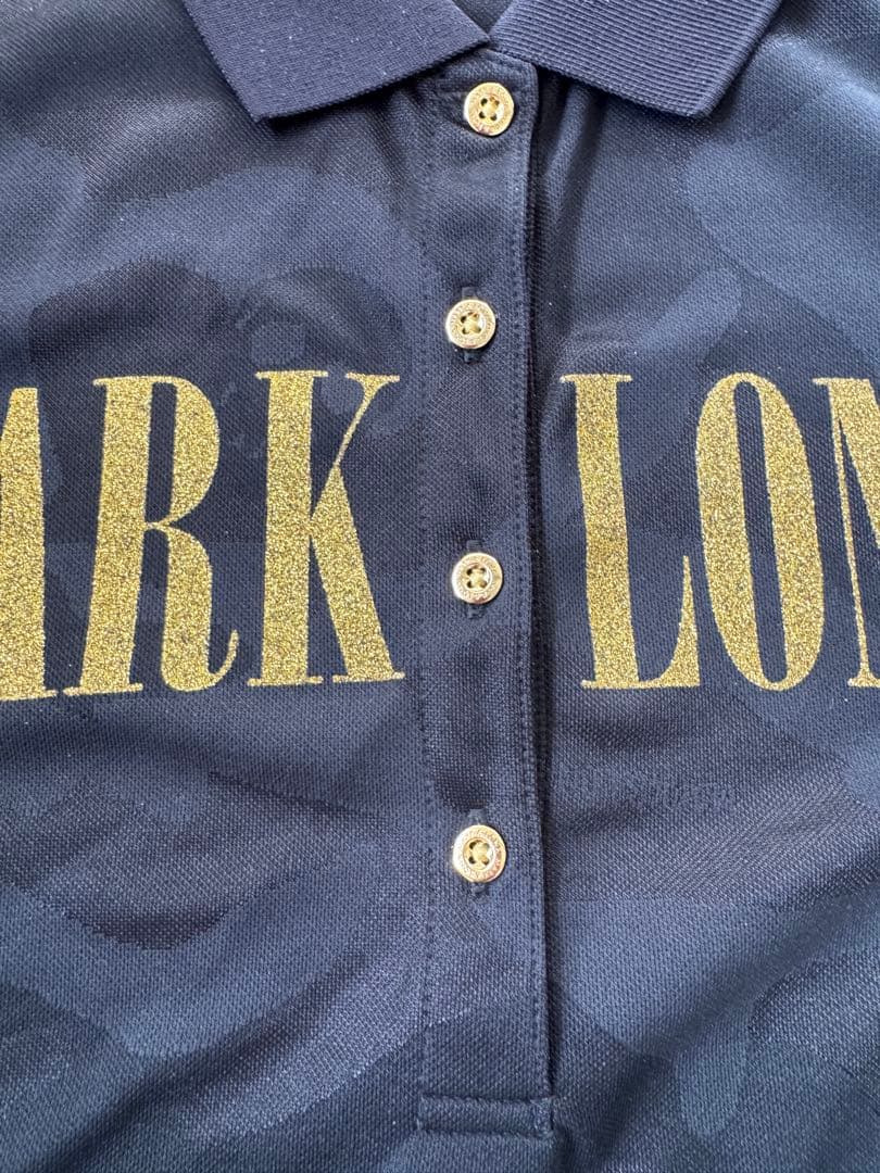 新品未使用　MARK & LONA シアー袖半袖ポロシャツ