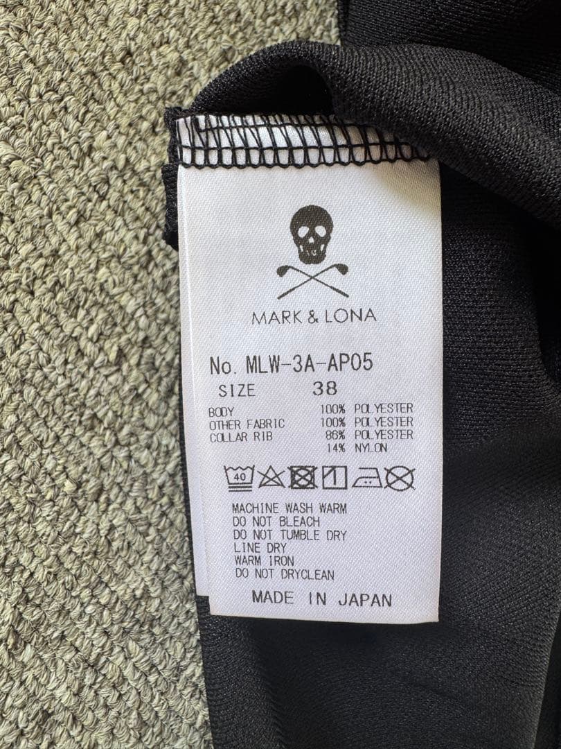 新品未使用　MARK & LONA シアー袖半袖ポロシャツ