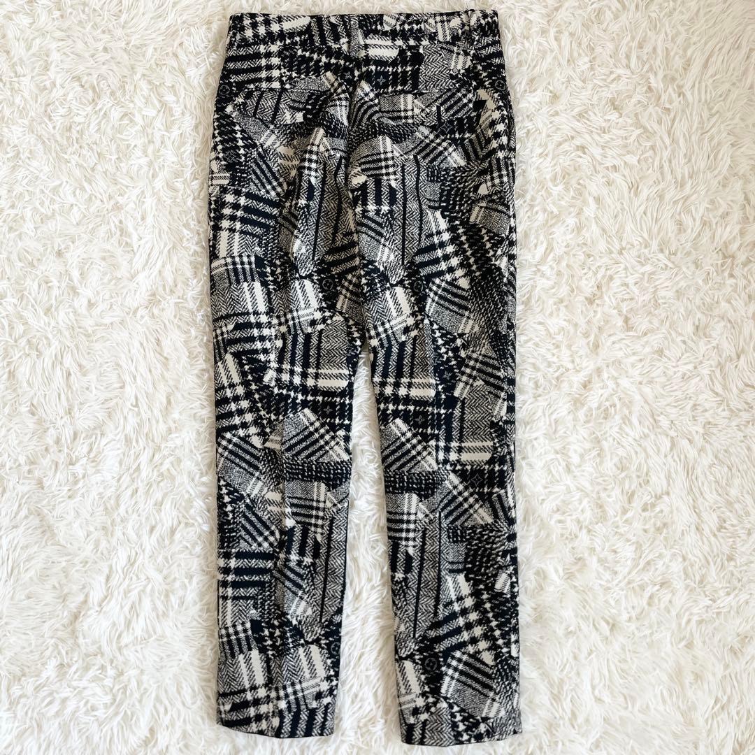 新品タグ付　ルイヴィトン　スラックス　千鳥格子　モノグラム　ブラック　Mサイズ