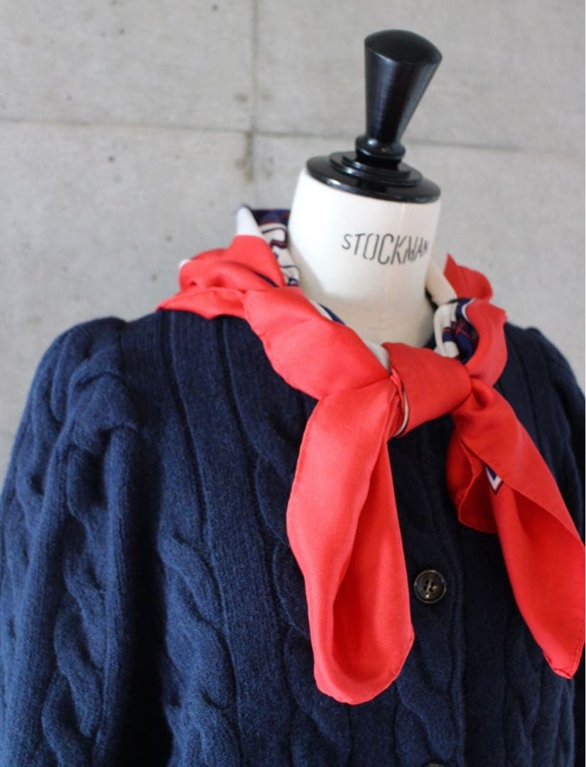 jnhearts ジェイエヌハーツ　ケーブルニットカーディガン　ネイビー