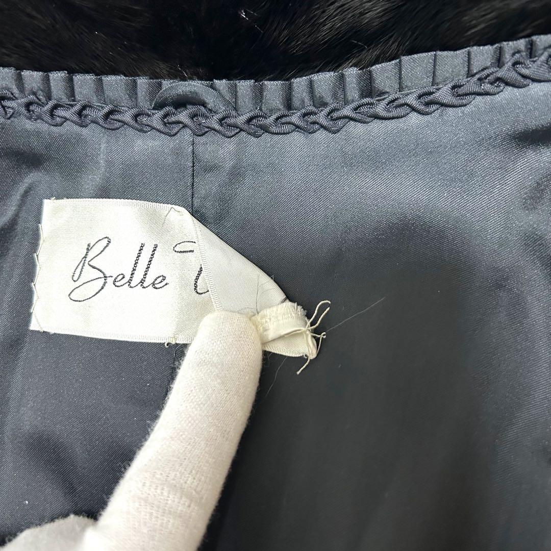 SAGA MINK ブラックミンク 本毛皮 コート 銀サガ リアルファー 艶◎