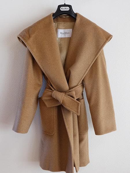 マックスマーラピュアキャメル100％リアルトコート■RIALTOガウンコート38