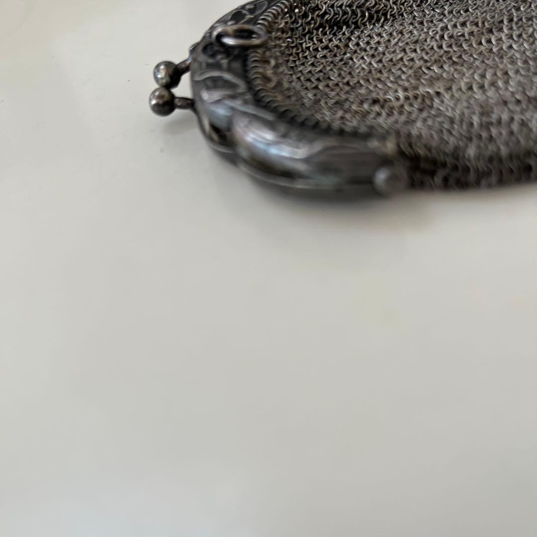 純銀製　フランスアンティーク　ヤドリギモチーフ　パース　1900年代