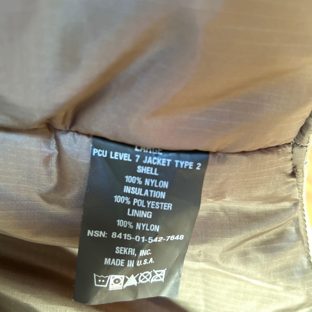 峻　デッド　米軍実物 PCU LEVEL7 TYPE2 モンスターパーカー