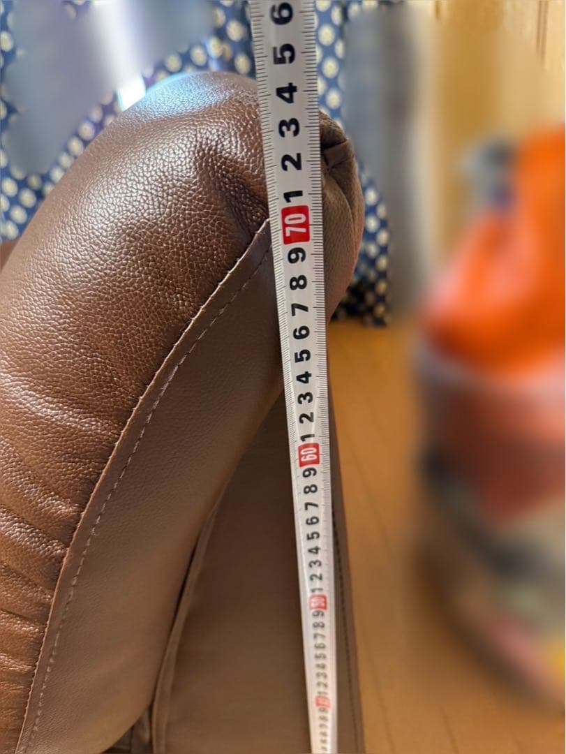 【最終値下金額】本革　ブラウン　ソファ　2人掛け