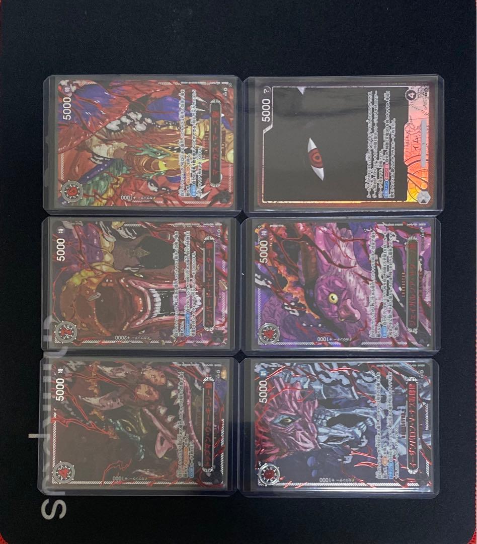 ワンピースカード　受け継がれる意志 赤箔 5枚＋イム　ゴット