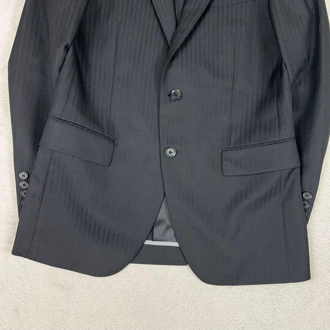 美品☆ティノラス ビジネススーツスリーピースセットアップ ダブルブレストベスト