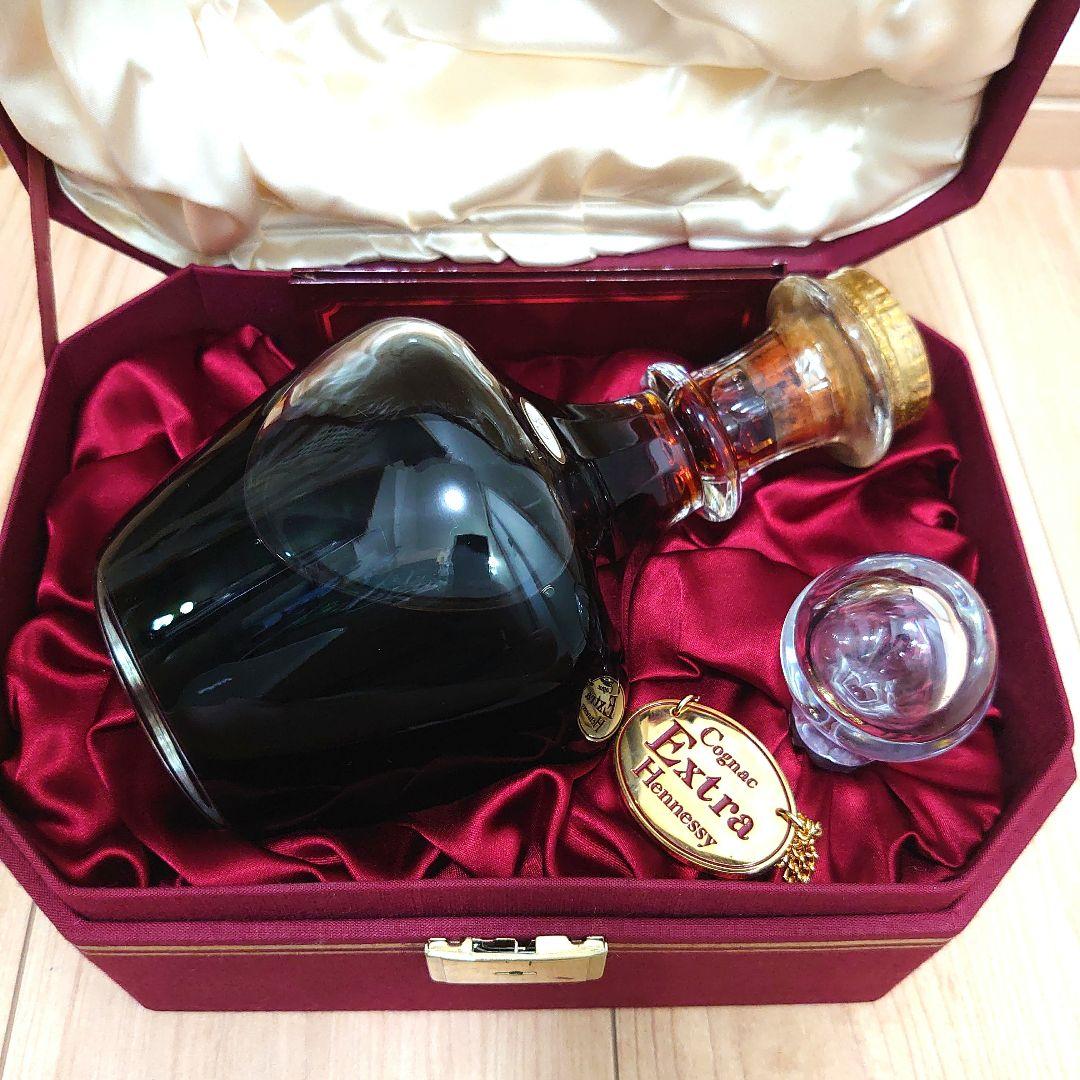 ヘネシーエクストラ バカラ クリスタル デキャンタ　替え栓・箱・冊子・タグあり