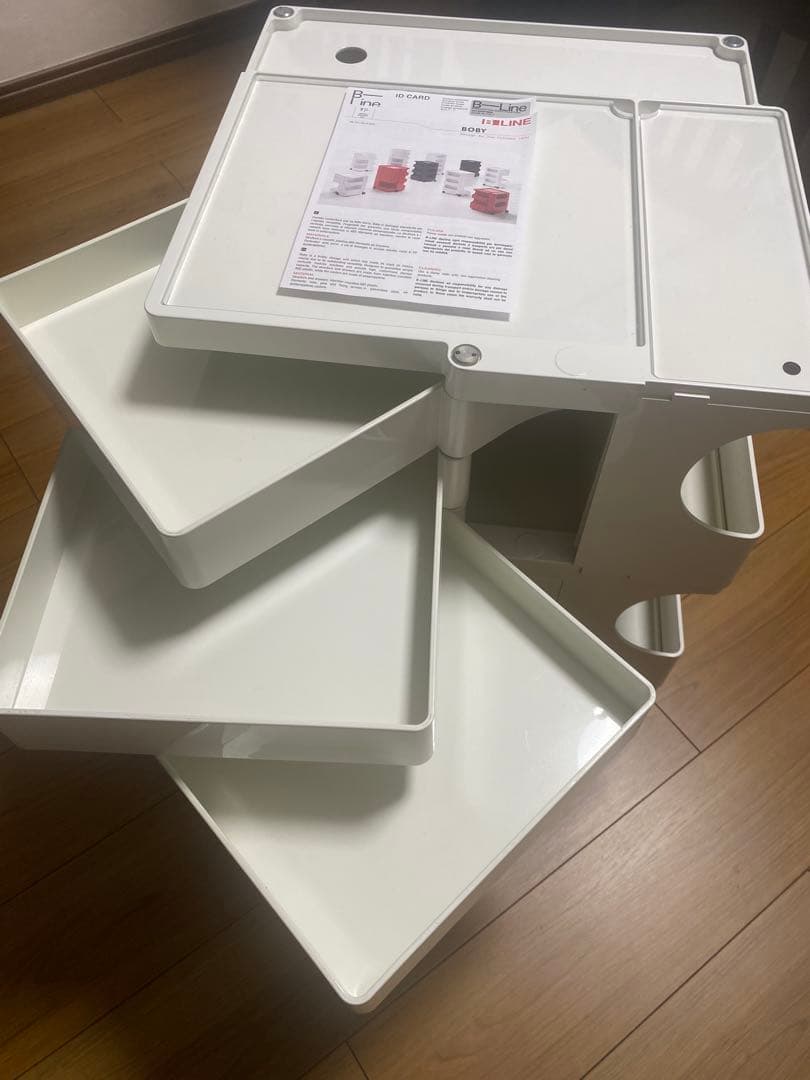 B-LINE ボビーワゴン2段3トレイ(WH)