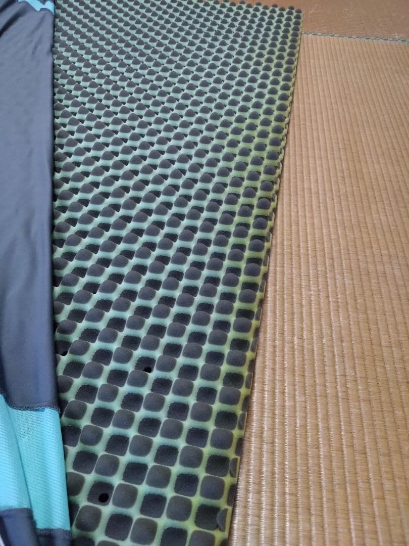 西川 エアー マットレス シングル 波形 ライトグリーン 足まくら付き