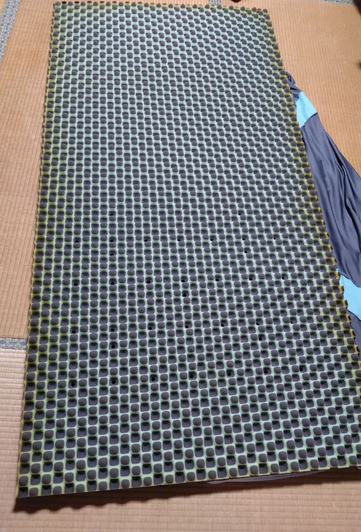 西川 エアー マットレス シングル 波形 ライトグリーン 足まくら付き