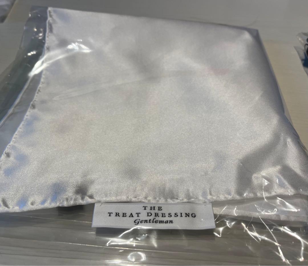 THE TREAT DRESSING新郎　カフス、ハンカチーフ、蝶ネクタイセット