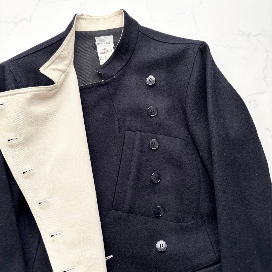 希少 アニエスベー ナポレオンジャケット ウール ネイビー 1