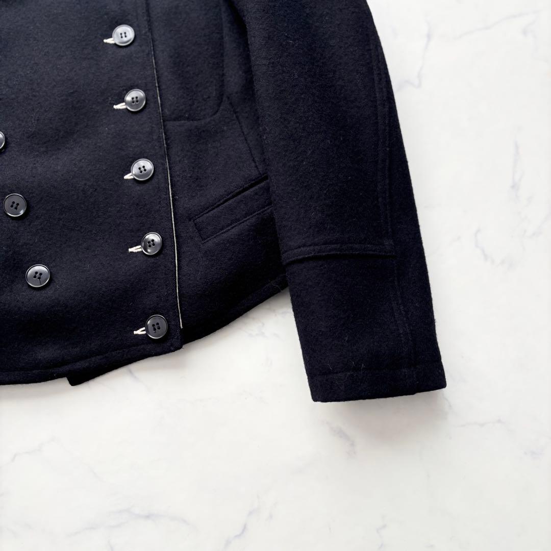 希少 アニエスベー ナポレオンジャケット ウール ネイビー 1