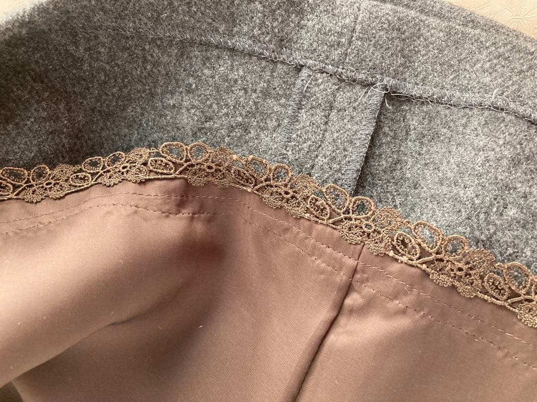 FOXEY ミンク襟付きノースリーブ ワンピース 38