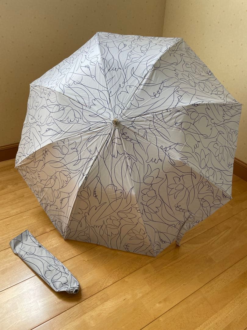 フワクール ホワイト Fuwacool 折り畳み 日傘 1級遮光 晴雨兼用