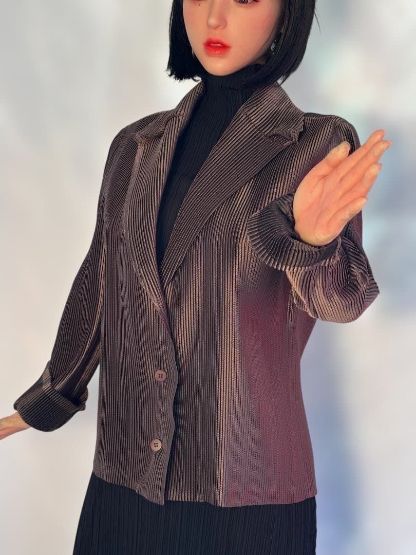 [希少] ISSEY MIYAKE　しっかりとしたプリーツ ジャケット