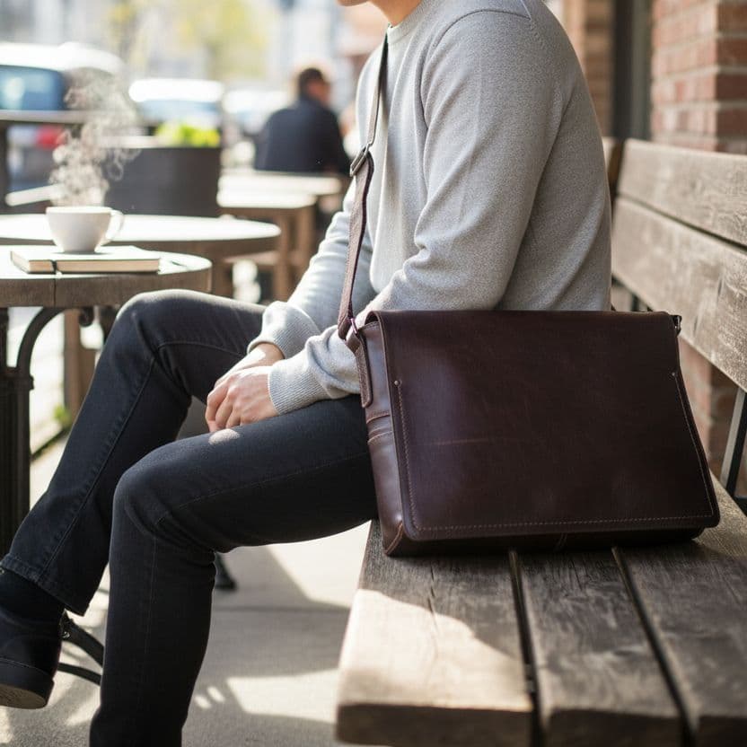 土屋鞄製造所 トーンオイルヌメ ショルダーバッグ ダークブラウンA4収納可 本革