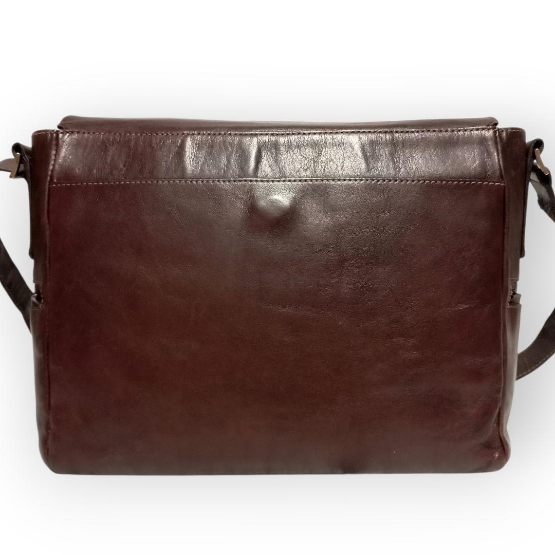 土屋鞄製造所 トーンオイルヌメ ショルダーバッグ ダークブラウンA4収納可 本革