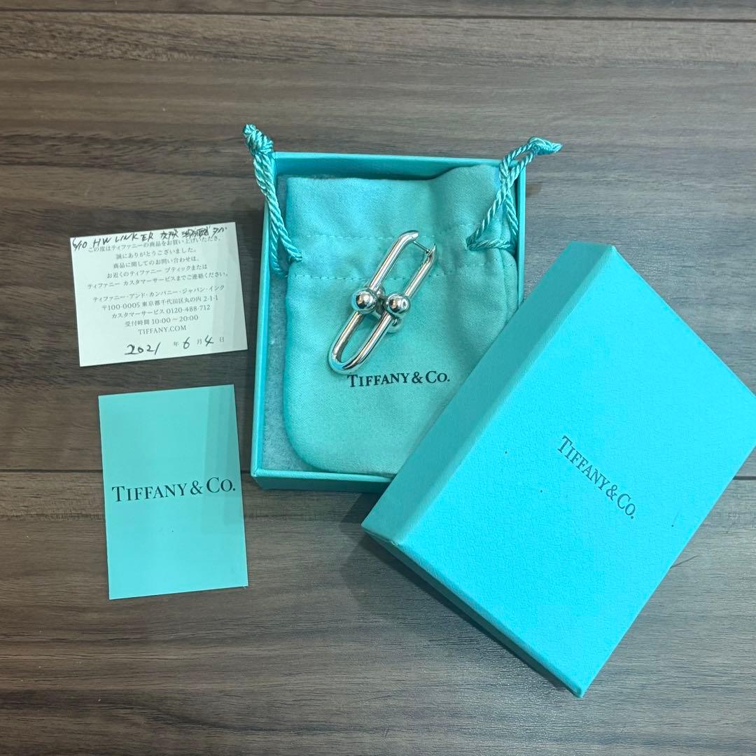【11日限定】Tiffany & Co. ハードウェア　リンクピアス　片耳