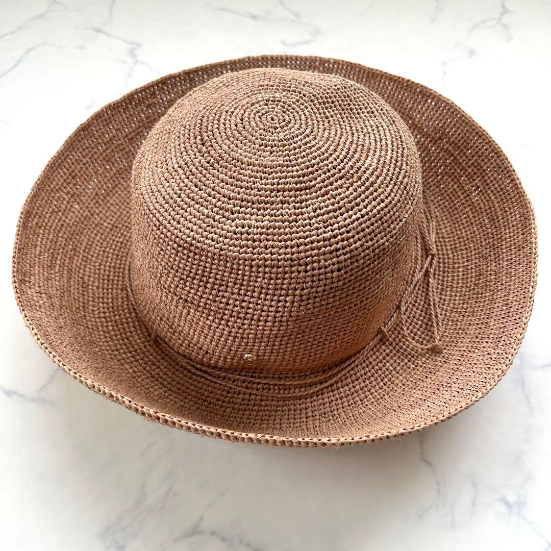 新品タグ付き ヘレンカミンスキー 麦わら帽子 プロヴァンス10 ヌガー