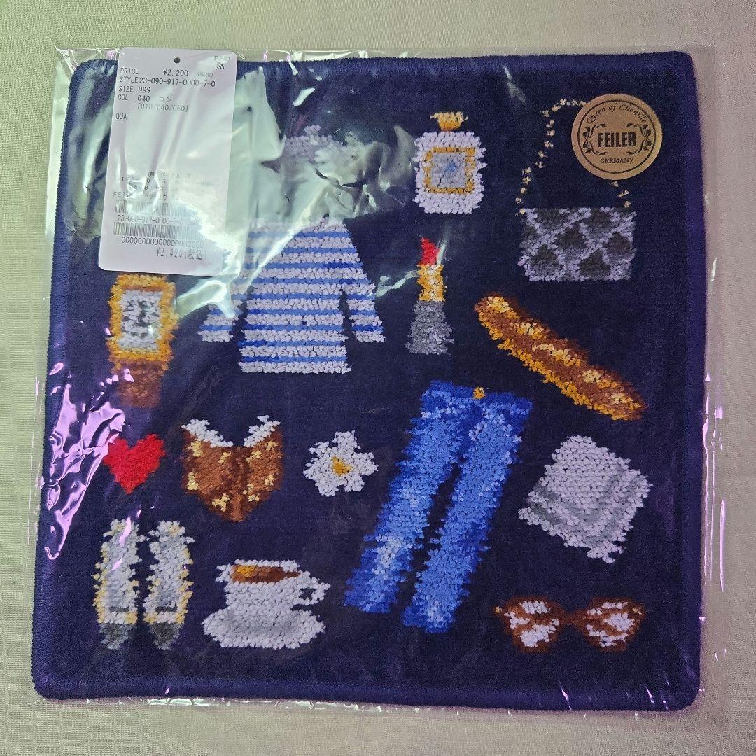 ☘️フェイラー❌イエナ　ネイビーヘム　新品未使用☘️